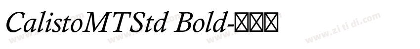 CalistoMTStd Bold字体转换